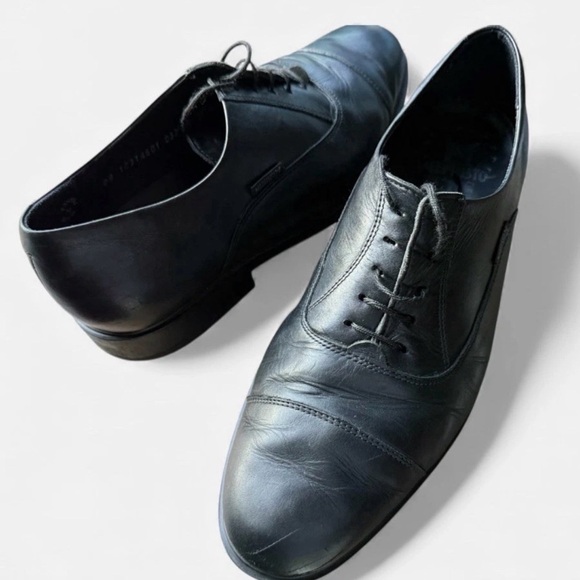 Mephisto Air Jet Men US 8.5 Black Leather Lace Up Oxford Shoes Eur 8 France main image 10